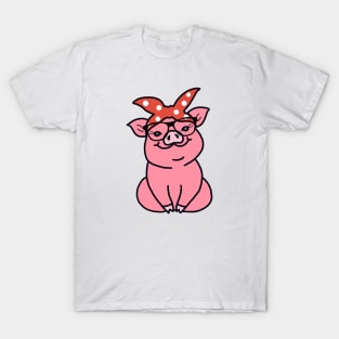 Pig with Glasses T-Shirt